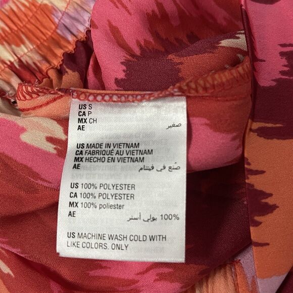 Bar III Small Shorts Ikat High-Rise Elastic Waist Lightweight Tie Front Multi - Picture 5 of 6